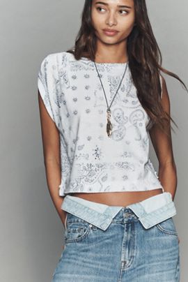 Ragabond Jackie Pleated T-Shirt Top