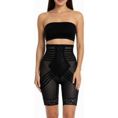Rago Rago Firm No Roll Breathable High Waist Thigh Slimmer Shaper