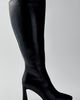 Raid London Raid London Delora Knee-High Boots in Black Wrinkle, Women's at Urban Outfitters - 1