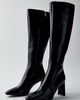 Raid London Raid London Delora Knee-High Boots in Black Wrinkle, Women's at Urban Outfitters - 2