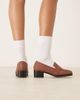 Raid RAID Aarvi square toe loafers in brown - 3
