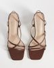 Raid RAID Aspyn strappy heeled block sandals in brown - 2
