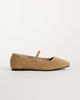 Raid RAID Aylani faux suede square toe ballet flats in sand-Neutral - 1
