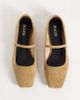 Raid RAID Aylani faux suede square toe ballet flats in sand-Neutral - 2