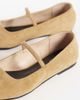 Raid RAID Aylani faux suede square toe ballet flats in sand-Neutral - 4