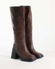 Raid RAID Carnie block heel knee boots in brown - 2