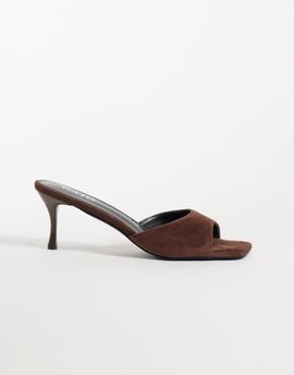 Raid RAID Cerese faux suede heeled mules in brown