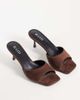 Raid RAID Cerese faux suede heeled mules in brown - 2