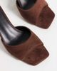 Raid RAID Cerese faux suede heeled mules in brown - 3