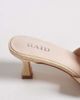 Raid RAID Clydie kitten heel mule sandals in raffia-Neutral - 4