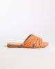 Raid RAID Coraline flat slide sandals in orange raffia - 1