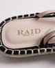 Raid RAID Danita espadrille flat sandals in black - 3