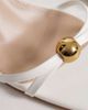 Raid RAID Devena block heeled sandals in gold detail in white - 4