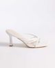 Raid RAID Evena heeled mules in white - 1