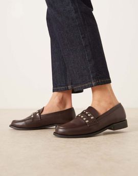 Raid RAID Ferney studded loafers in brown