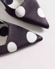 Raid RAID Floralio heeled mules in black and white polka dots - 2
