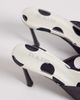 Raid RAID Floralio heeled mules in black and white polka dots - 4