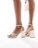 Raid RAID Iveyy block heeled strappy sandals in butter yellow - 3