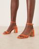 Raid RAID Kittey block heel sandals in orange - 1