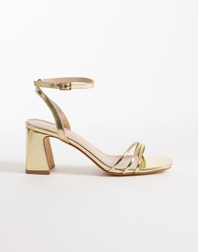 Raid RAID Kittey block heeled sandals in gold