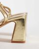Raid RAID Kittey block heeled sandals in gold - 4