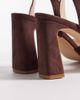 Raid RAID Kristina block heeled shoes in brown suedette - 3