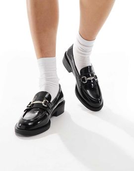 Raid RAID Linette buckle detail loafers in black
