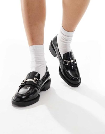 Raid RAID Linette buckle detail loafers in black