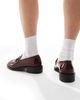 Raid RAID Linette snaffle detail loafers in burgundy-Red - 4