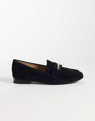 Raid RAID Lucena loafers in black suedette