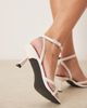 Raid RAID Macie kitten heel sandals in cream-White - 4