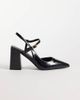 Raid RAID Merrill block heeled slingback shoes with pointed toes in black - 1