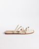 Raid RAID Moon flat sandals with metal detail in cream-White - 1