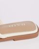 Raid RAID Moon flat sandals with metal detail in cream-White - 4