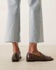 Raid RAID Neely square toe loafers in brown snake - 4