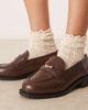 Raid RAID Nonnie penny loafers in brown - 2