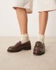 Raid RAID Nonnie penny loafers in brown - 4