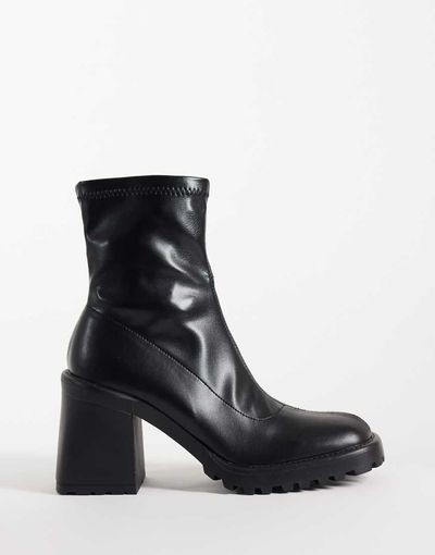 Raid RAID Riona block heeled ankle boots in black-Brown