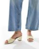 Raid RAID Saanvi block heeled mules in butter yellow - 3