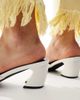 Raid RAID Saanvi block heeled mules in white - 2