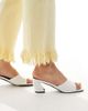 Raid RAID Saanvi block heeled mules in white - 3