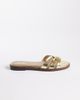 Raid RAID Toffee flat sandal slides in gold - 1