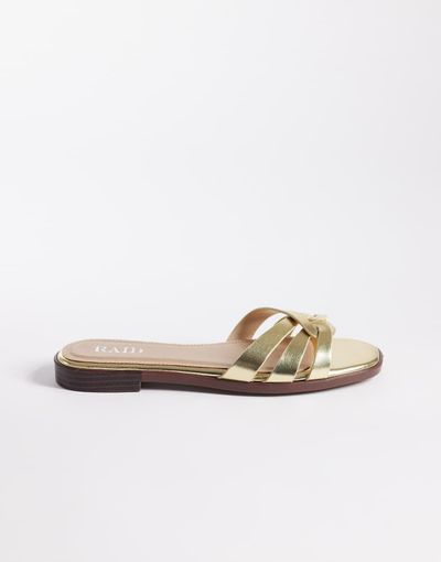 Raid RAID Toffee flat sandal slides in gold