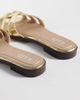 Raid RAID Toffee flat sandal slides in gold - 4