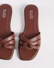 Raid RAID Toffee flat slider sandals in brown - 2
