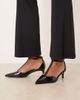 Raid RAID Tosha kitten heel shoes in black patent - 4