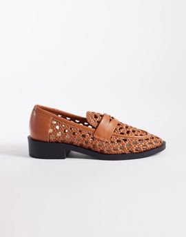 Raid RAID Uliana woven loafers in tan-Brown