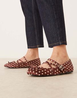 Raid RAID Varley ballet flats in brown polka dot