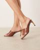 Raid RAID Vera heeled mules in brown - 1