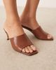 Raid RAID Vera heeled mules in brown - 4
